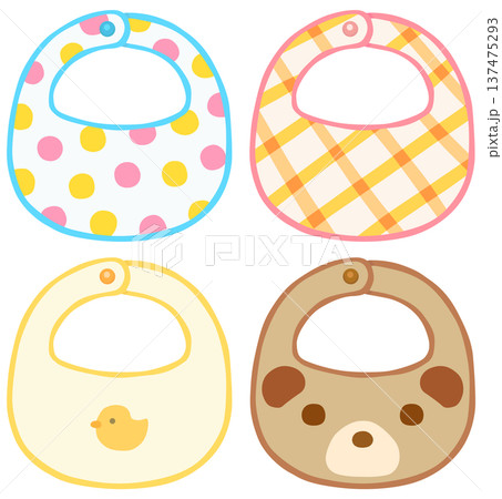 いろいろなスタイのイラストセット ベビーグッズ	ベクター素材 137475293