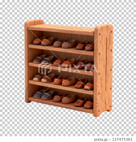 A Wooden Mosque Shoe Rack 137475361