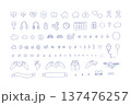Hand drawn icon vector set neurodiversity support 137476257