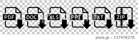 Document Icon Set Download Document Icon Set Download 137476278