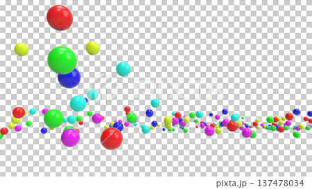 顏色球文本空間背景16:9 CG白色背景 顏色球文本空間背景16:9 CG白色背景 137478034