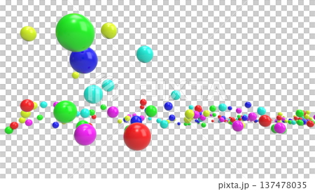 顏色球文本空間背景16：9 CG白色背景 137478035