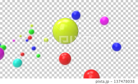 顏色球文本空間背景16：9 CG白色背景 137478038