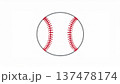 野球ボール 137478174