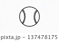 野球ボール 137478175