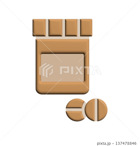 Medicine bottle icon design template Medicine bottle icon design template 137478846