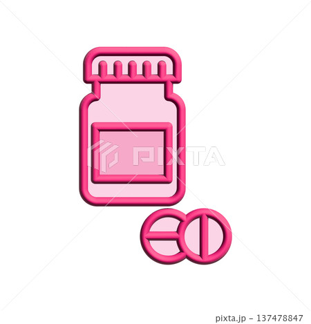 Medicine bottle icon design template Medicine bottle icon design template 137478847