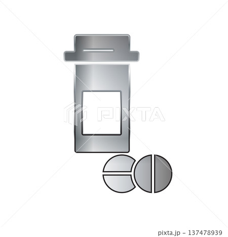 Medicine bottle icon design template Medicine bottle icon design template 137478939