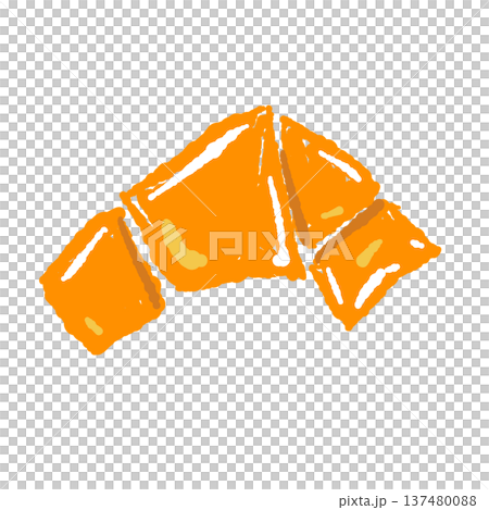 Illustration of Matsuba Yuzu (decoratively cut yuzu peel) Illustration of Matsuba Yuzu (decoratively cut yuzu peel) 137480088