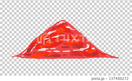 手繪辣椒（辣椒粉山）插圖 137480272