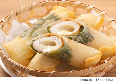 しそ巻き　ちくわチーズ　春巻き 137481108