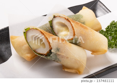 しそ巻き ちくわチーズ 春巻き しそ巻き ちくわチーズ 春巻き 137481111
