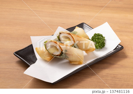 しそ巻き　ちくわチーズ　春巻き 137481116