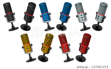 Microphones Designed Specifically for Professional Audio Recording and Live Streaming Microphones Designed Specifically for Professional Audio Recording and Live Streaming 137481353
