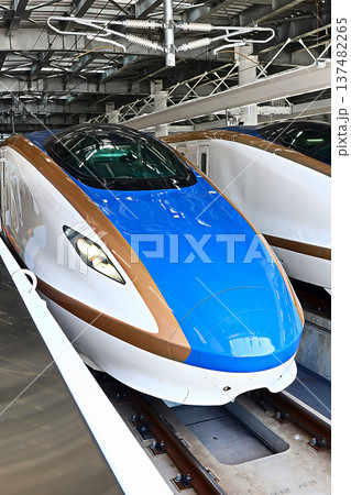 敦賀駅に停車する北陸新幹線W7系 敦賀駅に停車する北陸新幹線W7系 137482265