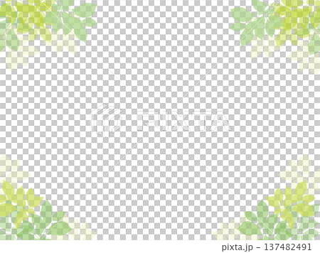 鮮綠色葉子邊框 綠色植物裝飾 透明PNG 鮮綠色葉子邊框 綠色植物裝飾 透明PNG 137482491