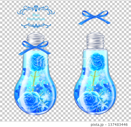 青い花のハーバリウム 137483446