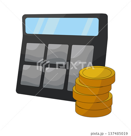 Illustration of calculator  137485019