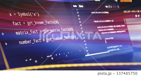 Abstract Neon Motion Blur Programming Interface with Source Code Lines and Futuristic Software Development Background Abstract Neon Motion Blur Programming Interface with Source Code Lines and Futuristic Software Development Background 137485750