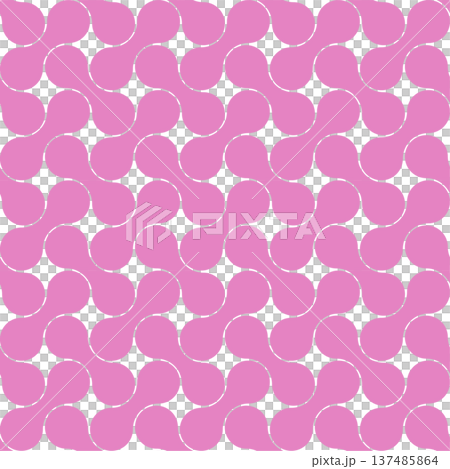 Swatch-compatible modern gourd-shaped pattern material in pink Swatch-compatible modern gourd-shaped pattern material in pink 137485864