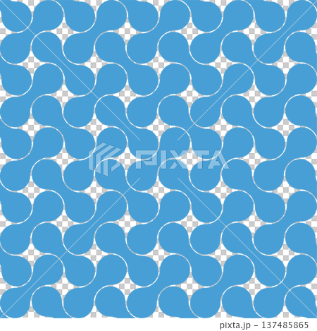 Modern gourd-shaped pattern material in light blue. Swatch compatible. 137485865