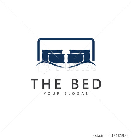 the bed logo and symbol vector 137485989