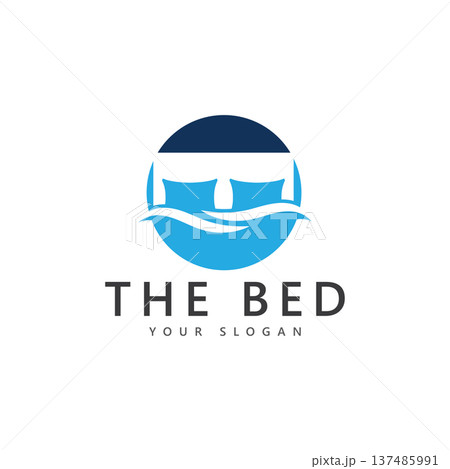 the bed logo and symbol vector 137485991