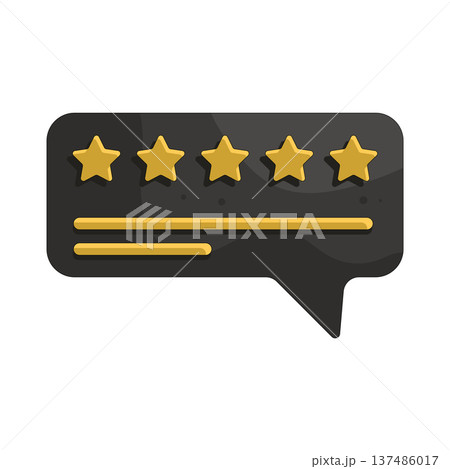 Illustration of customer review 137486017