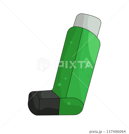 Illustration of inhaler Illustration of inhaler 137486064