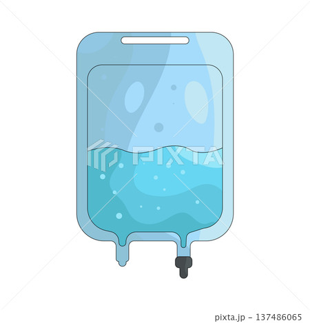 Illustration of IV bag Illustration of IV bag 137486065