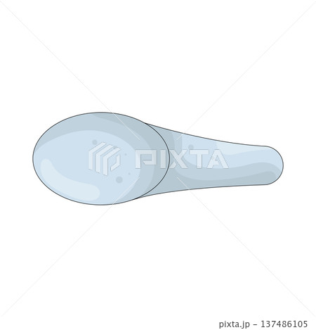Illustration of medicine syrup spoon 137486105