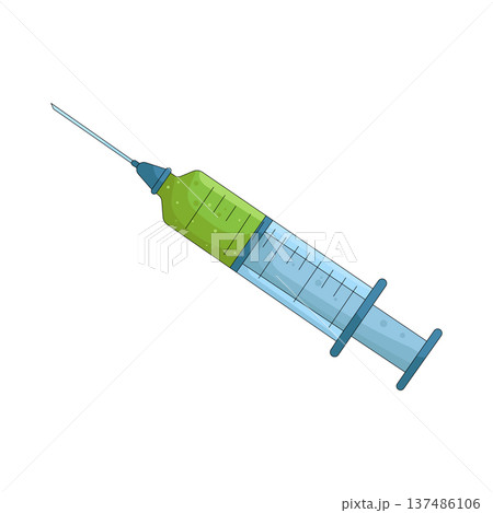 Illustration of syringe Illustration of syringe 137486106