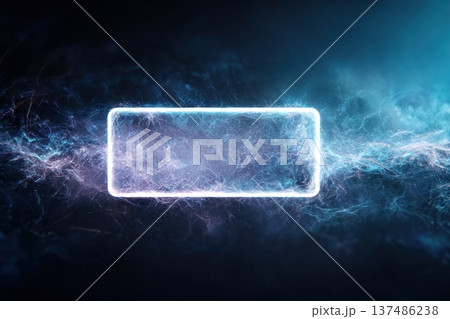 Abstract Minimal Glowing Battery Outline Design for Creative Banner and Background Use Abstract Minimal Glowing Battery Outline Design for Creative Banner and Background Use 137486238
