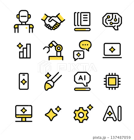 AIアイコンセット 137487059