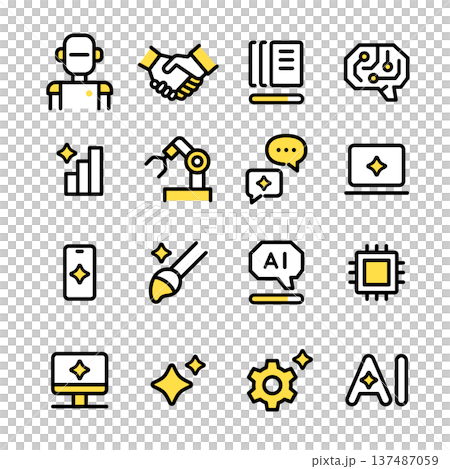 AIアイコンセット 137487059