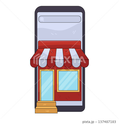 illustration of Marketplace illustration of Marketplace 137487183