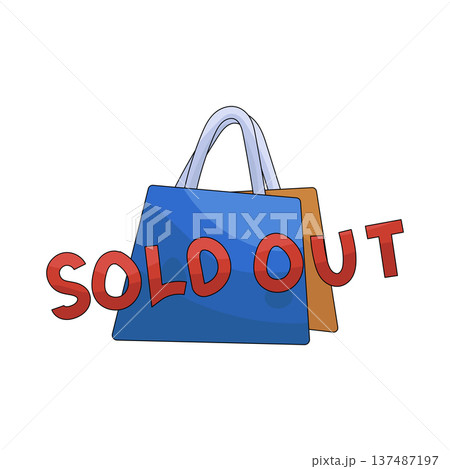 illustration of Sold out 137487197