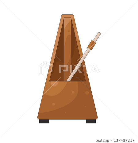 illustration of metronome  137487217