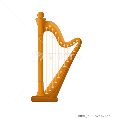 illustration of harp  137487227