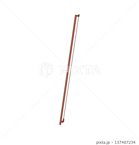 illustration of violin bow  137487234