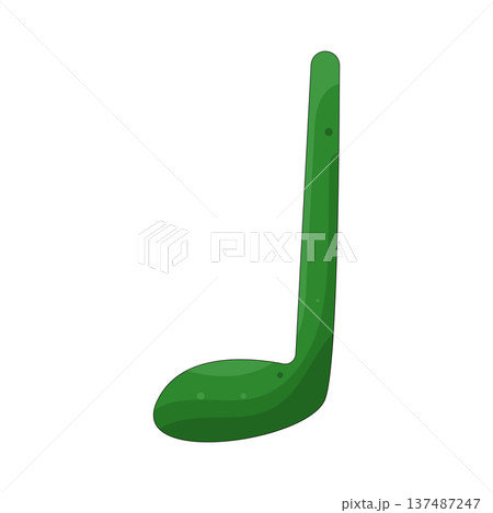 illustration of quarter note 137487247