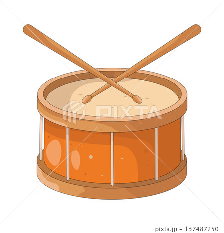 illustration of drum  137487250