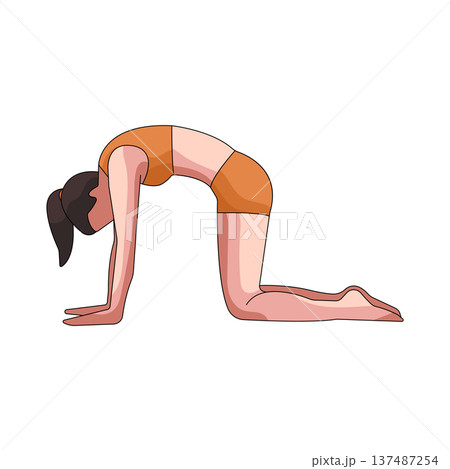 illustration of Cat pose 137487254