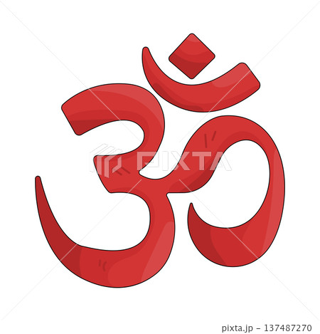 illustration of om symbol illustration of om symbol 137487270