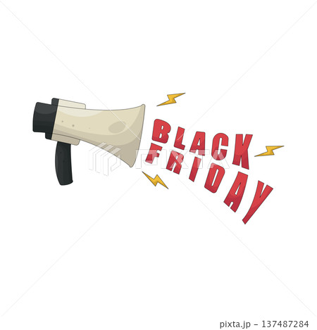 illustration of Black Friday promotion 137487284