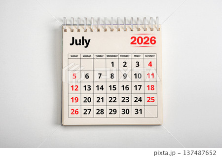 July 2026. Resolution, strategy, solution, goal, business and holidays. Date month July 2026. Page of annual monthly calendar July 2026 planning July 2026. Resolution, strategy, solution, goal, business and holidays. Date month July 2026. Page of annual monthly calendar July 2026 planning 137487652