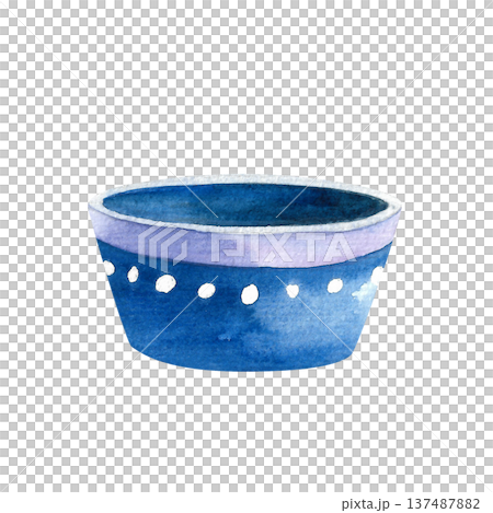 Hand painted watercolor floral blue pot with a pattern. Illustration of ceramic vases for indoor plants. Interior design template. Hand painted watercolor floral blue pot with a pattern. Illustration of ceramic vases for indoor plants. Interior design template. 137487882