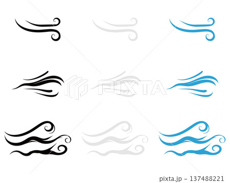 風　アイコン　セット 137488221