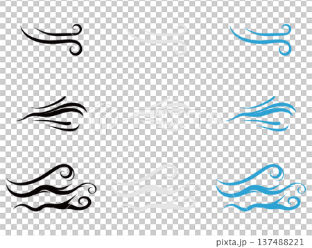 風　アイコン　セット 137488221