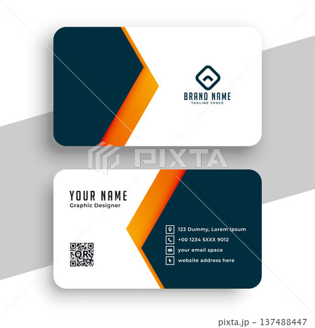 stylish company visiting card layout design with abstract touch stylish company visiting card layout design with abstract touch 137488447